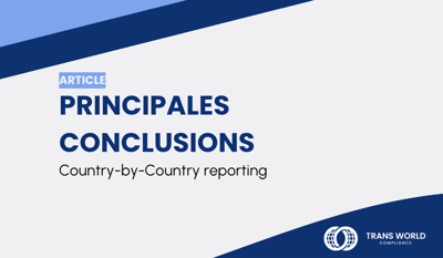 Principales conclusions: Country-by-Country reporting Peer Reviews